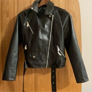 Pretty little things faux leather jacket